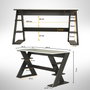 Hanah Home Lungo Escritorio de Estudio Antracita y Blanco